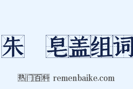 朱轓皂盖组词是什么意思的图片